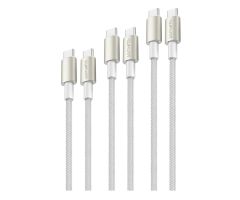 4smarts USB-C auf USB-C Kabel PremiumCord 60W 3er Set 0,5M+1,5M+3M