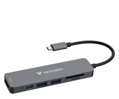 Verbatim USB-C Essentials  Multiport Hub 6 Port with card reader