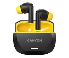 CANYON HEXAGON 7 TWS ANC+ENC Qi In-Ear Kopfhörer Schwarz & Gelb
