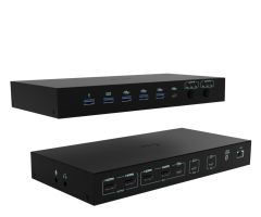 i-tec USB-C KVM Dock PRO Drei Hosts 2x Video 2x PD maximal 92W