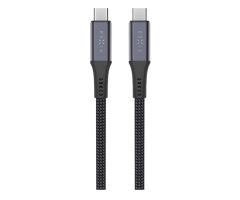 FIXED Geflochtenes USB-C/USB-C Kabel 1,2m USB4 Gen2 4K/60Hz 240W grau