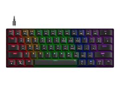 SpeedLink ATMOS RGB Gaming-Tastatur, braune Schalter, schwarz – US-Layout