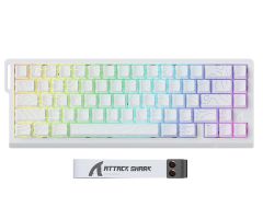 Attack Shark X68 HE Rapid Trigger Keyboard Magnetic Switch weiß
