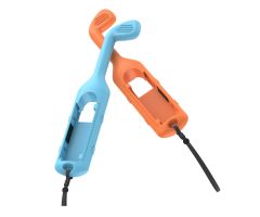 YAXO Joy-Con GOLF SET Grip für NS/NS2 Inferno Orange&Hydro Bl