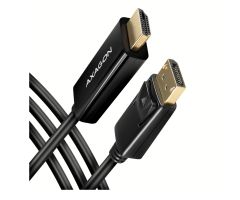 Axagon RVD-HI14C2, DisplayPort - HDMI 1.4 Kabel 1.8m, 4K/30Hz