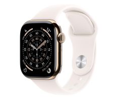 Apple Watch 11 42/Gold Titan/Rosa Armband S/M 5G