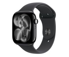 Apple Watch 11 42/Onyx Aluminium/Schwarzes Armband M/L GPS