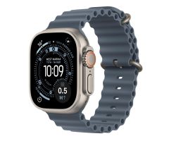 Apple Watch Ultra 3 Naturtitan/Blaues Armband 5G
