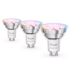 Philips Hue Essential Glühbirne Weiß und Color Ambiance GU10 345lm 3Stk