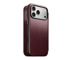 Nomad Modern Leather Folio für iPhone 17 Pro Max MagSafe burgund