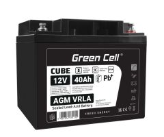 Green Cell Cube AGM VRLA IP54 12V 40Ah