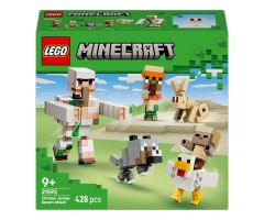 LEGO Minecraft 21592 Angriff des Hühnerreiters in der Wüste