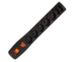 HSK DATA Acar P7 - 7 Steckdosen, 3m, schwarz