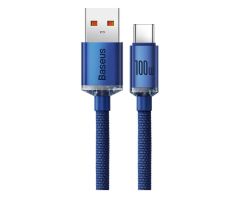 Baseus Crystal Shine Series USB-A - USB-C 100W 1,2m Blau