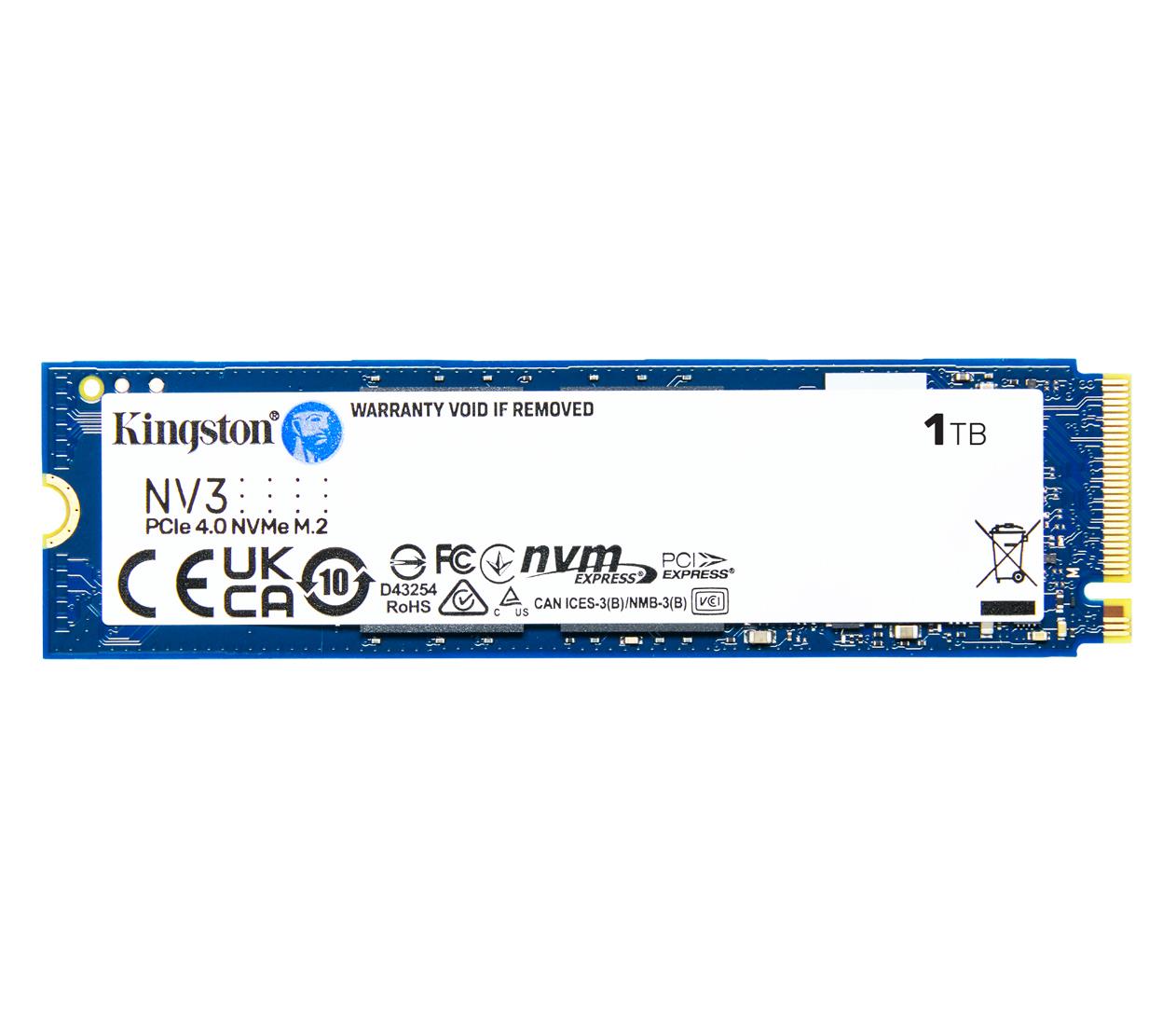 Kingston 1TB M.2 PCIe Gen4 NVMe NV3
