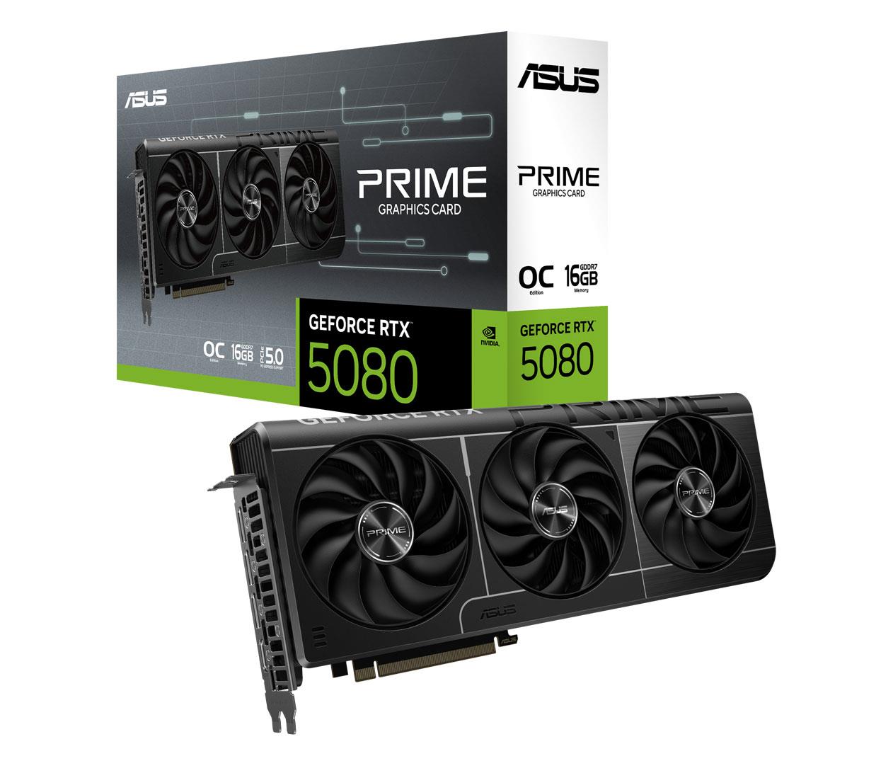 ASUS GeForce RTX 5080 Prime OC 16GB GDDR7 DLSS4
