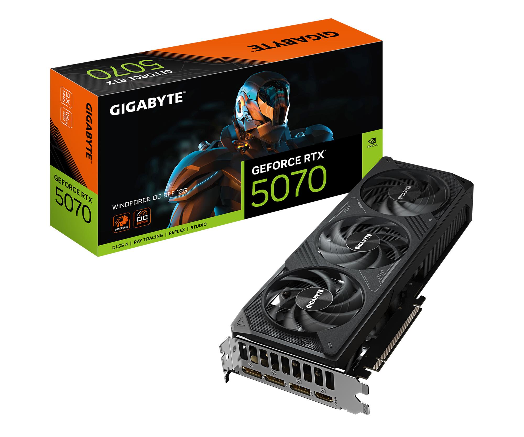 Gigabyte GeForce RTX 5070 Windforce OC 12GB GDDR7 DLSS4