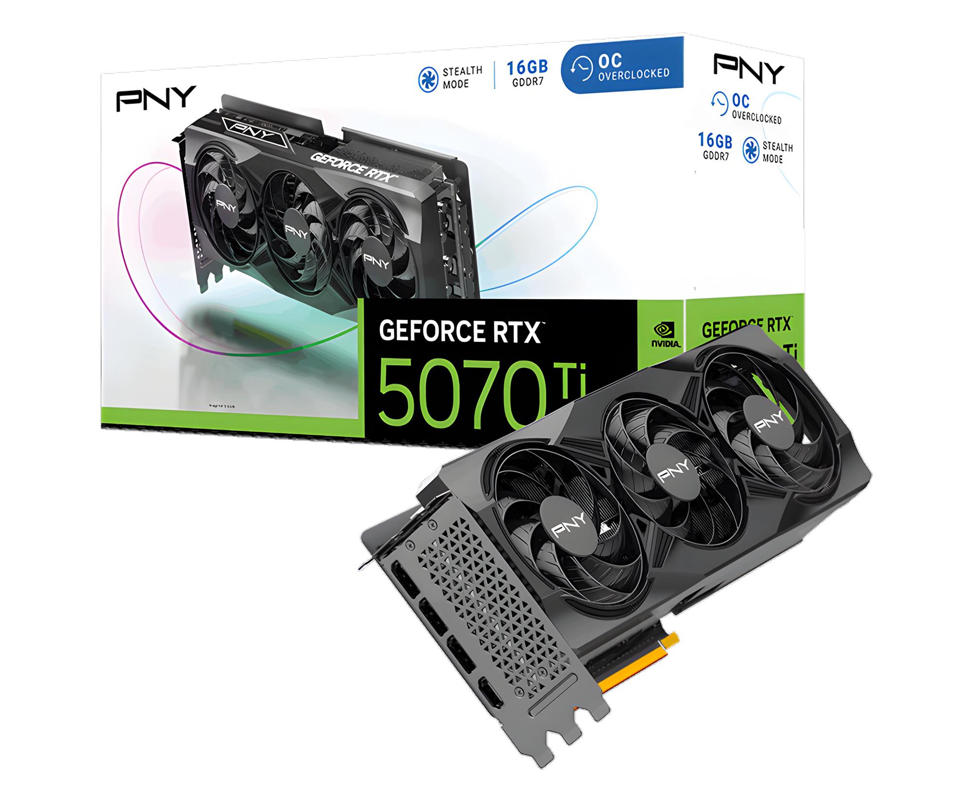 PNY GeForce RTX 5070 Ti OC 16GB GDDR7 DLSS4