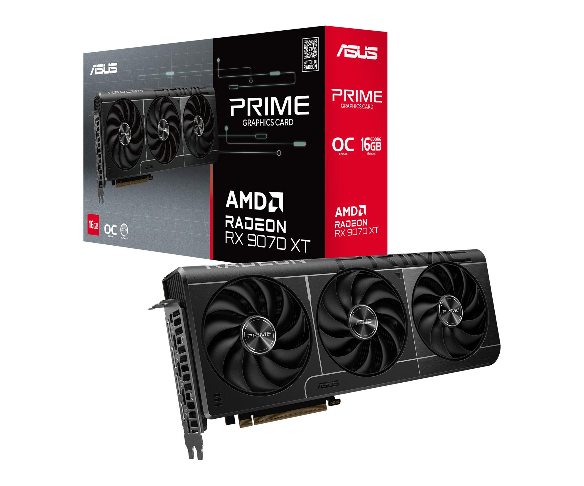 ASUS Radeon RX 9070 XT Prime OC 16GB GDDR6