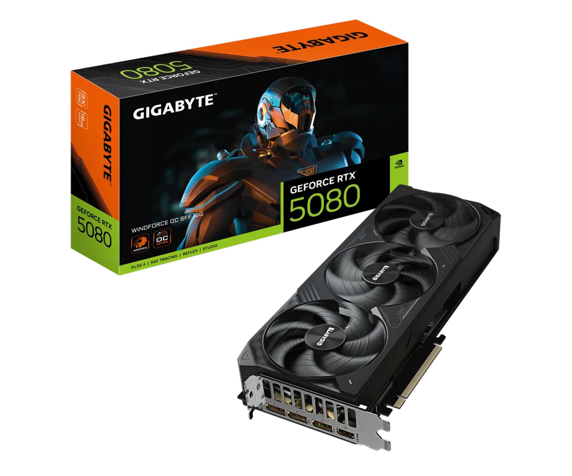 Gigabyte GeForce RTX 5080 Windforce OC 16GB GDDR7 DLSS4